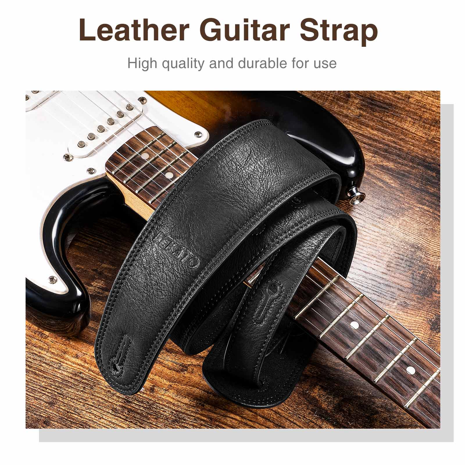 Guitar Strap Padded - Lekato Artisan pulseira de couro para