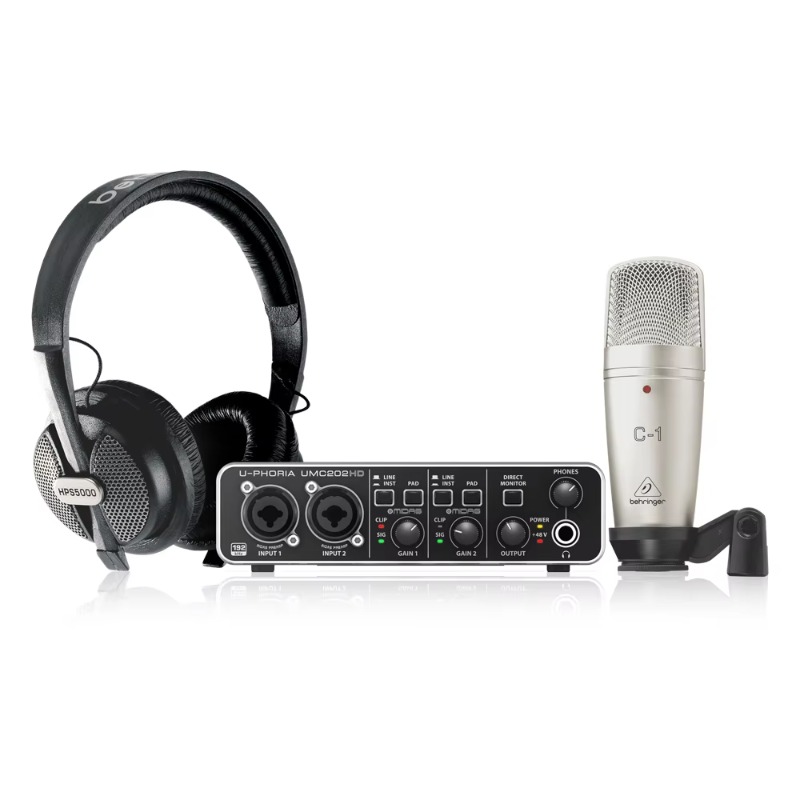 Music Audio Pro - Pacote de Gravação Behringer U-Phoria Studio