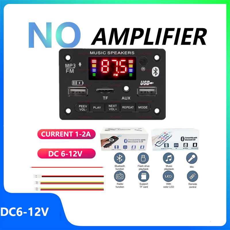 Audio Without Music - Sem amplificador bluetooth 5.3 placa decodificadora