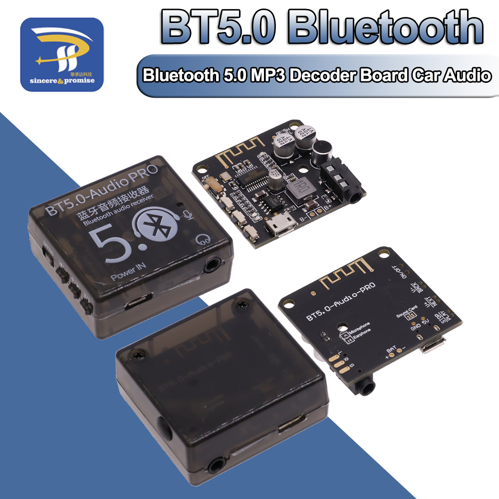 Music Audio Pro - Bluetooth 5.0 MP3 Decodificador Board Case,