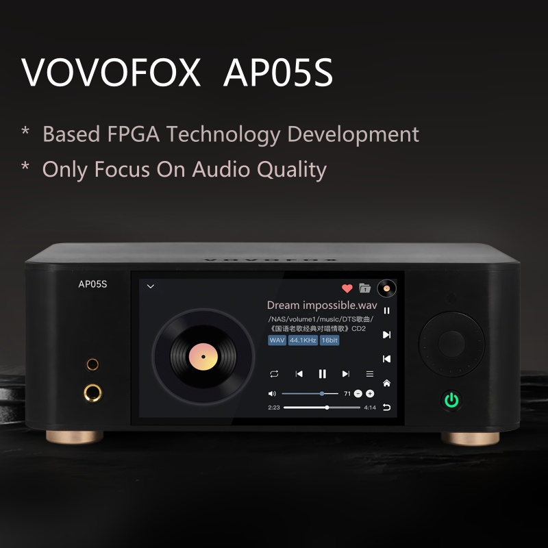 Audio Without Music - VOVOFOX-HiFi AP05S Reprodutor de Música Sem
