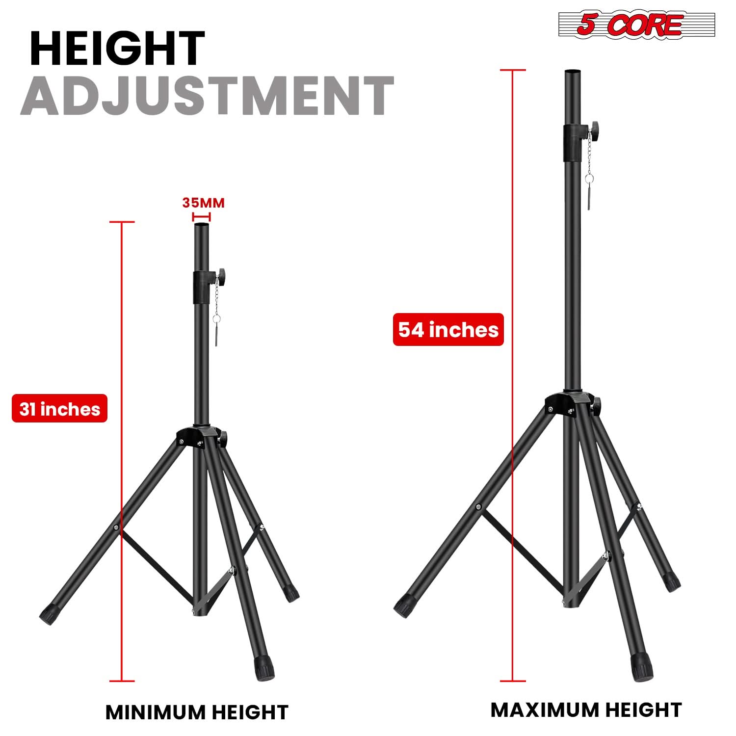 Suporte de Caixa de Som Ajustá - Speaker Stand Tripod avaliação e preço