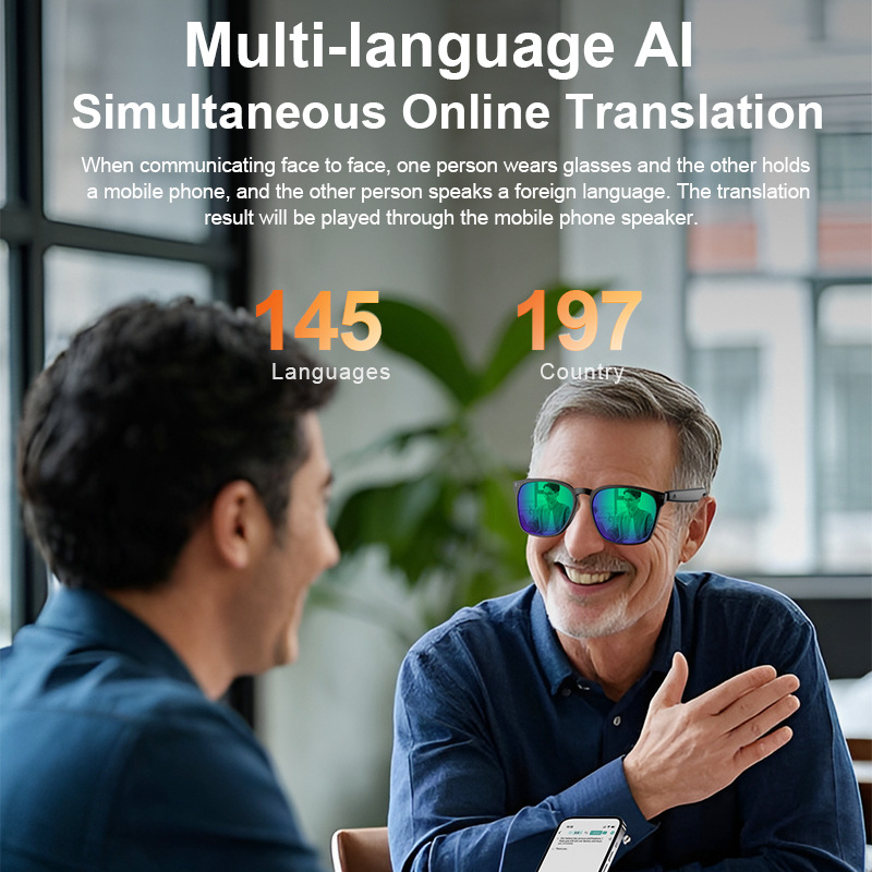 Óculos inteligentes com Blueto - Audio Music To Video Ai Free avaliação e preço