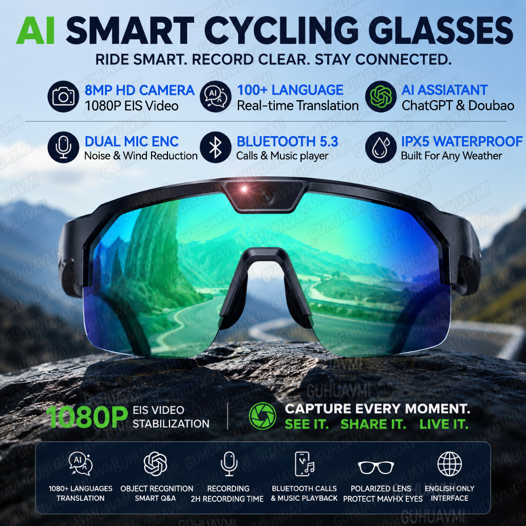Óculos Inteligentes 2026 com C - Audio Music To Video Ai Free avaliação e preço