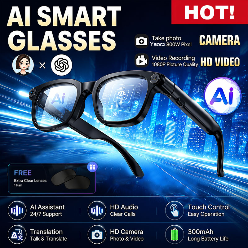 Novos Óculos Inteligentes com  - Audio Music To Video Ai Free avaliação e preço