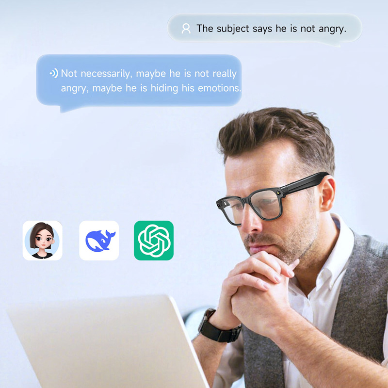 Óculos Inteligentes AI com Câm - Audio Music Voice avaliação e preço