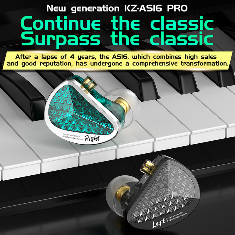 Kz as16 pro fone de ouvido com - Music Audio Pro avaliação e preço