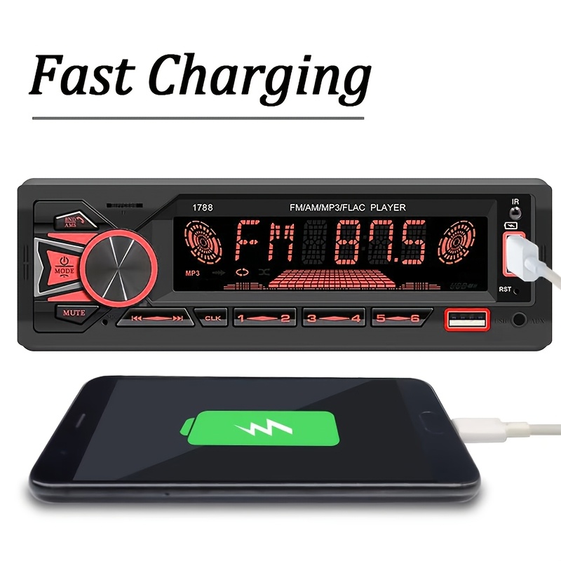 Rádio Automotivo 1DIN In-Dash  - Audio Without Music avaliação e preço
